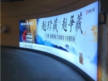 蘇州室內弧形廣告燈箱效果展示