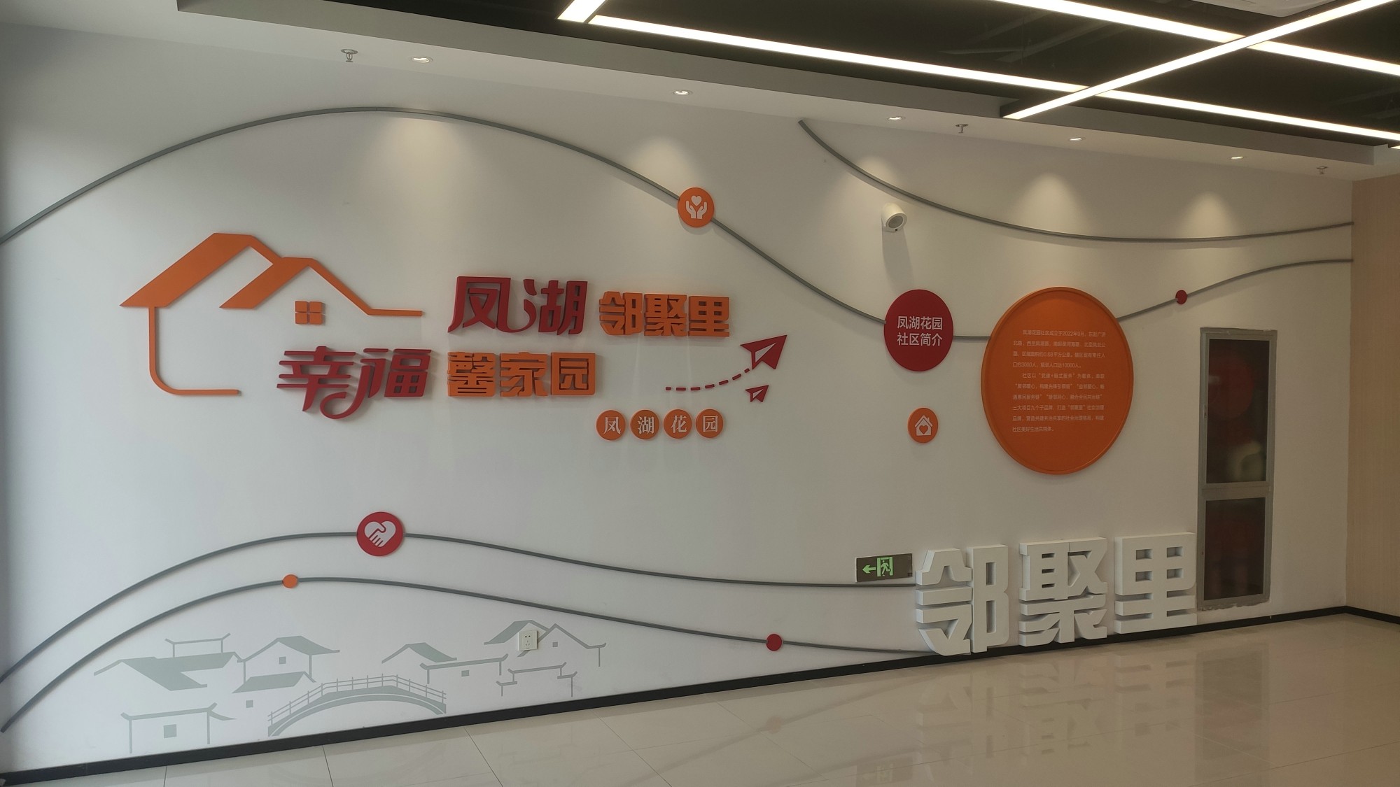 【鳳湖花園】社區黨建文化墻效果